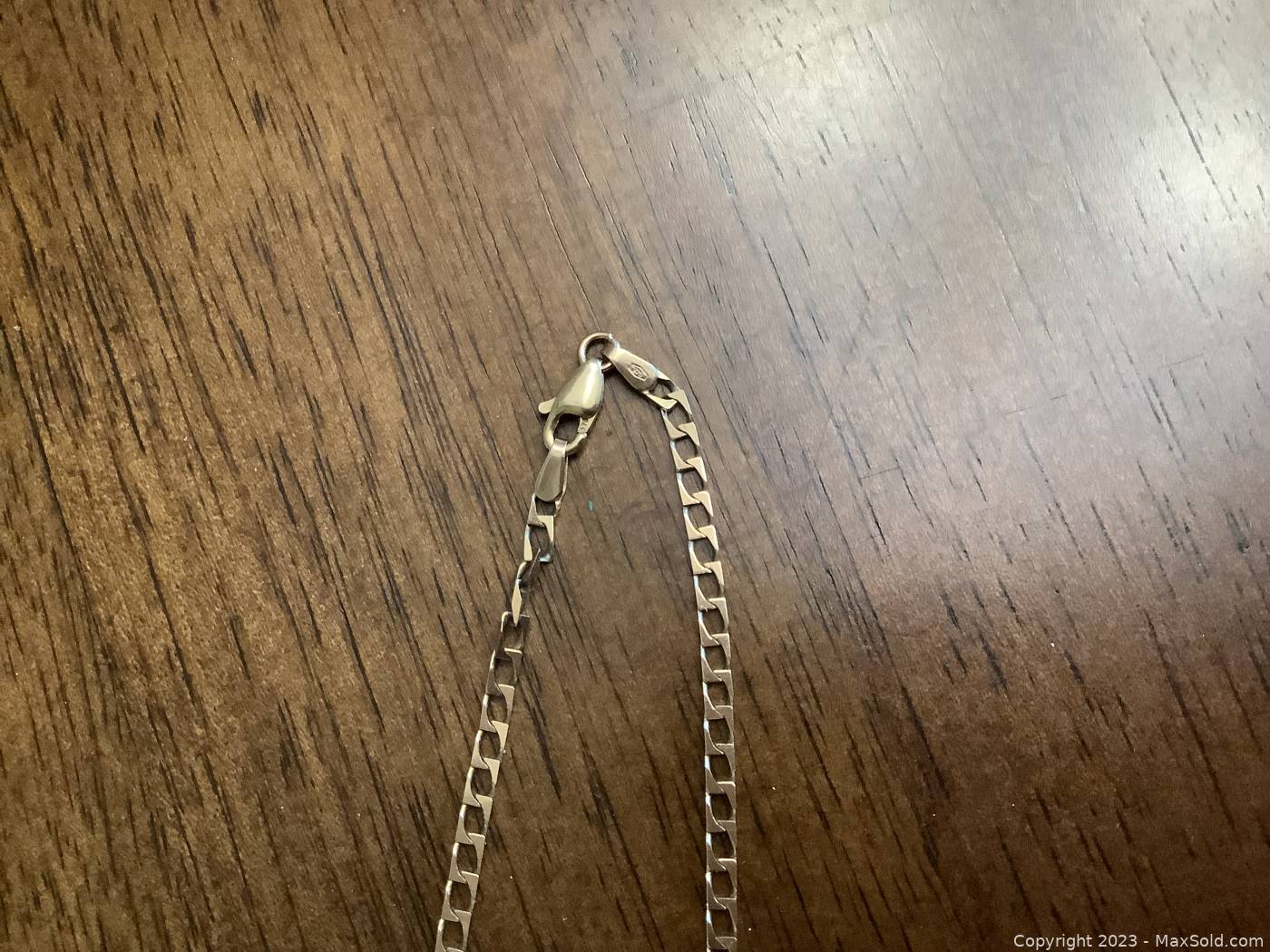 Pgda Sterling Silver 14k Gold Link Chain Necklace
