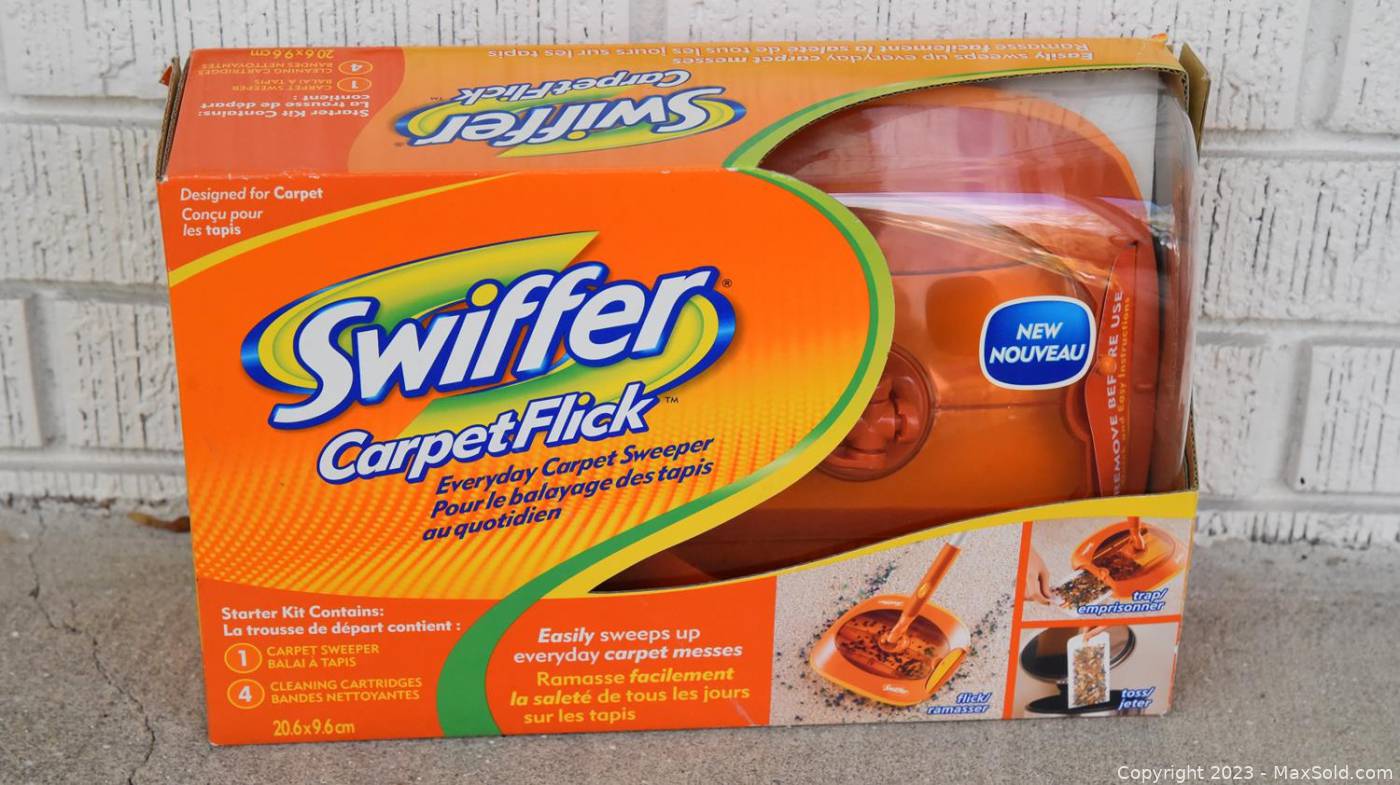 swiffer carpet flick carpet sweeper starter kit