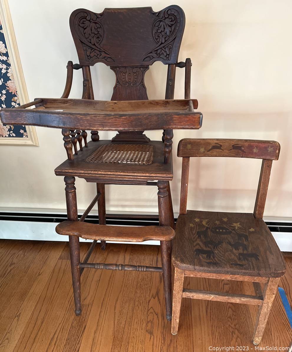 Vintage high hotsell chair for sale