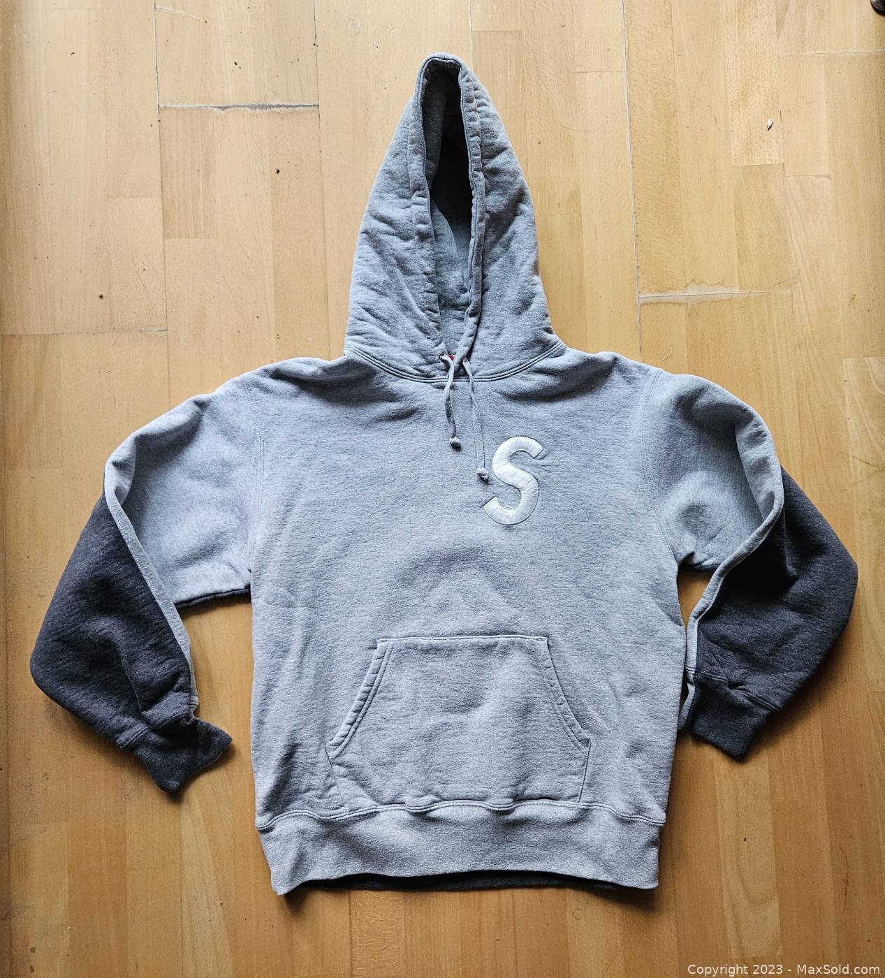 Supreme S Logo Split Hoodie Small | MaxSold