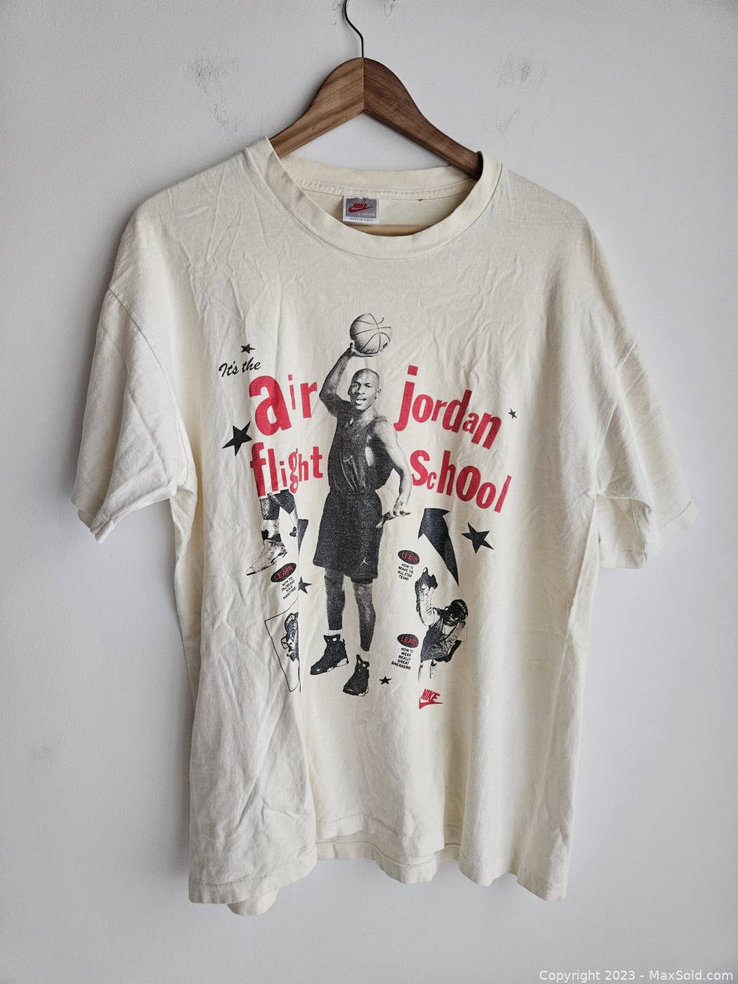 Vintage nike air jordan t sale shirt