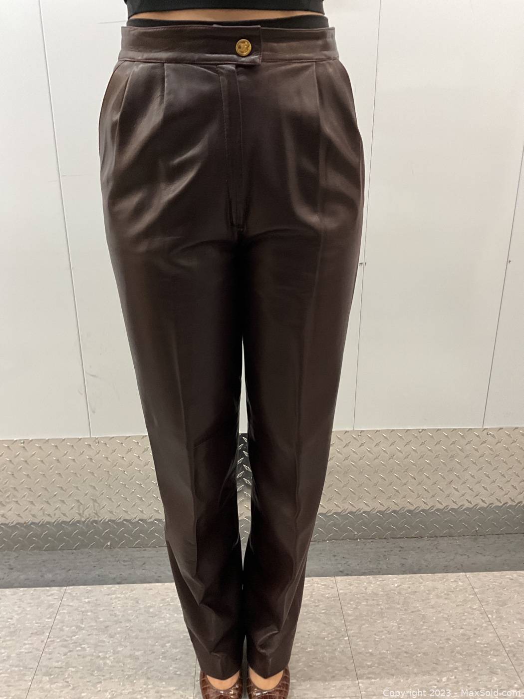 CELINE, Dark brown Women's Leggings