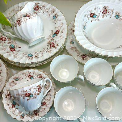 Dinnerware Set Vintage Johnson Brothers China Dinner Set Snow