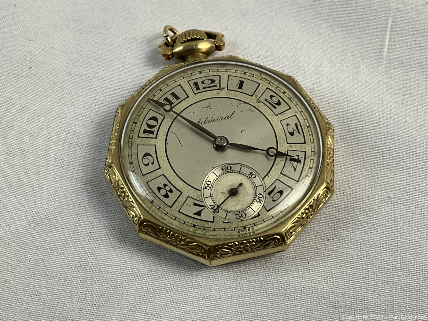 Admiral swiss top pocket watch