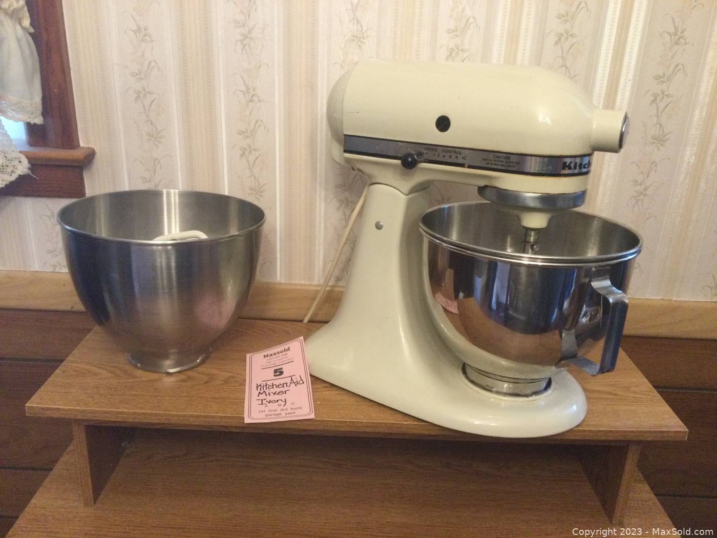 Sold at Auction: Kitchenaid Heavy Duty Mixer With Attachments