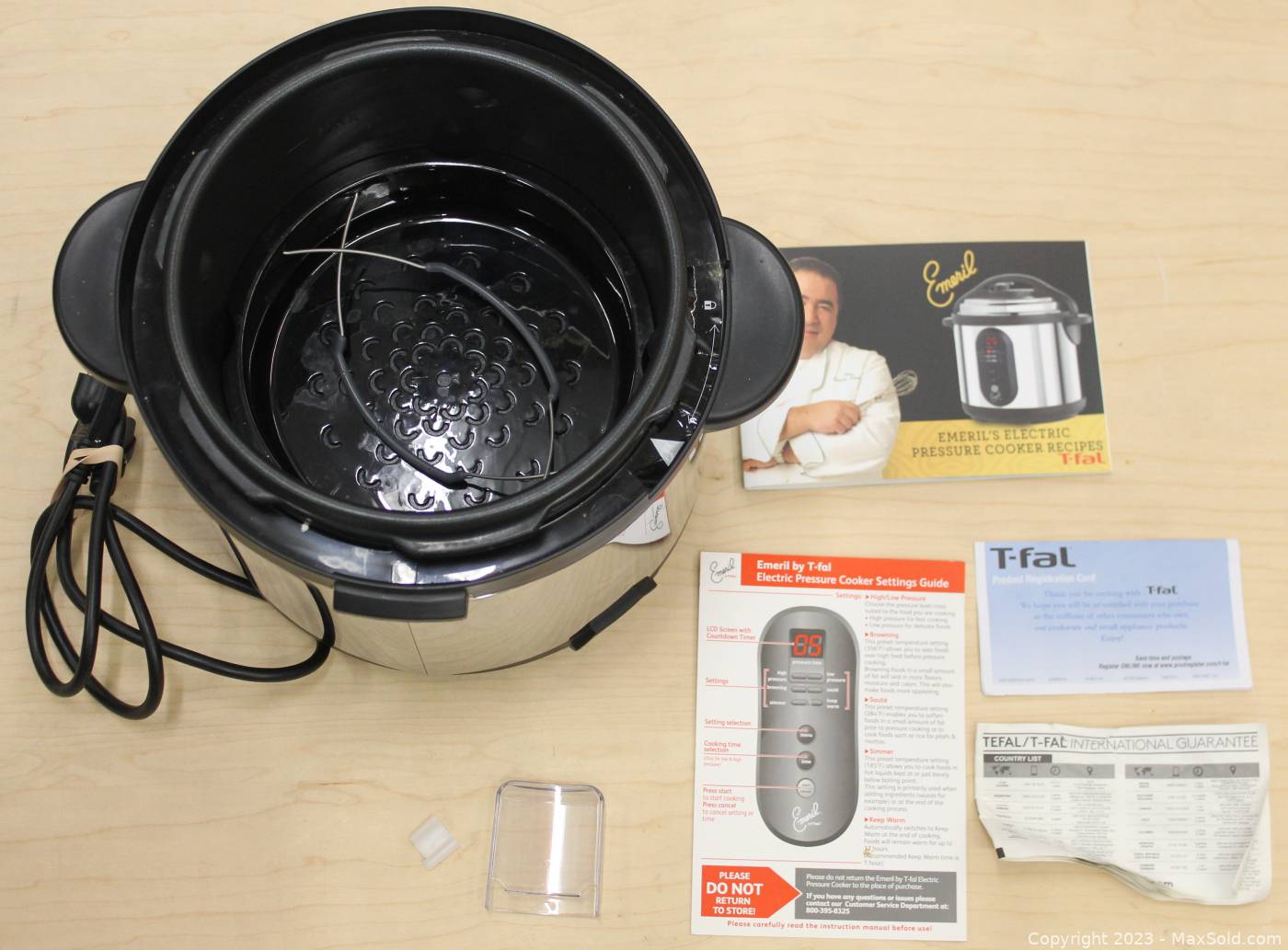 Sold at Auction: T-Fal Emeril Electric Pressure Cooker