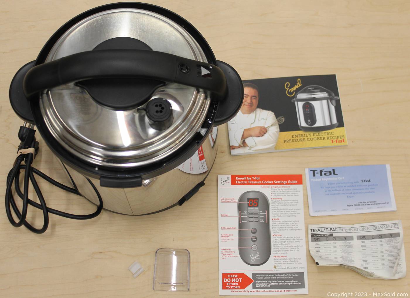 Sold at Auction: T-Fal Emeril Electric Pressure Cooker