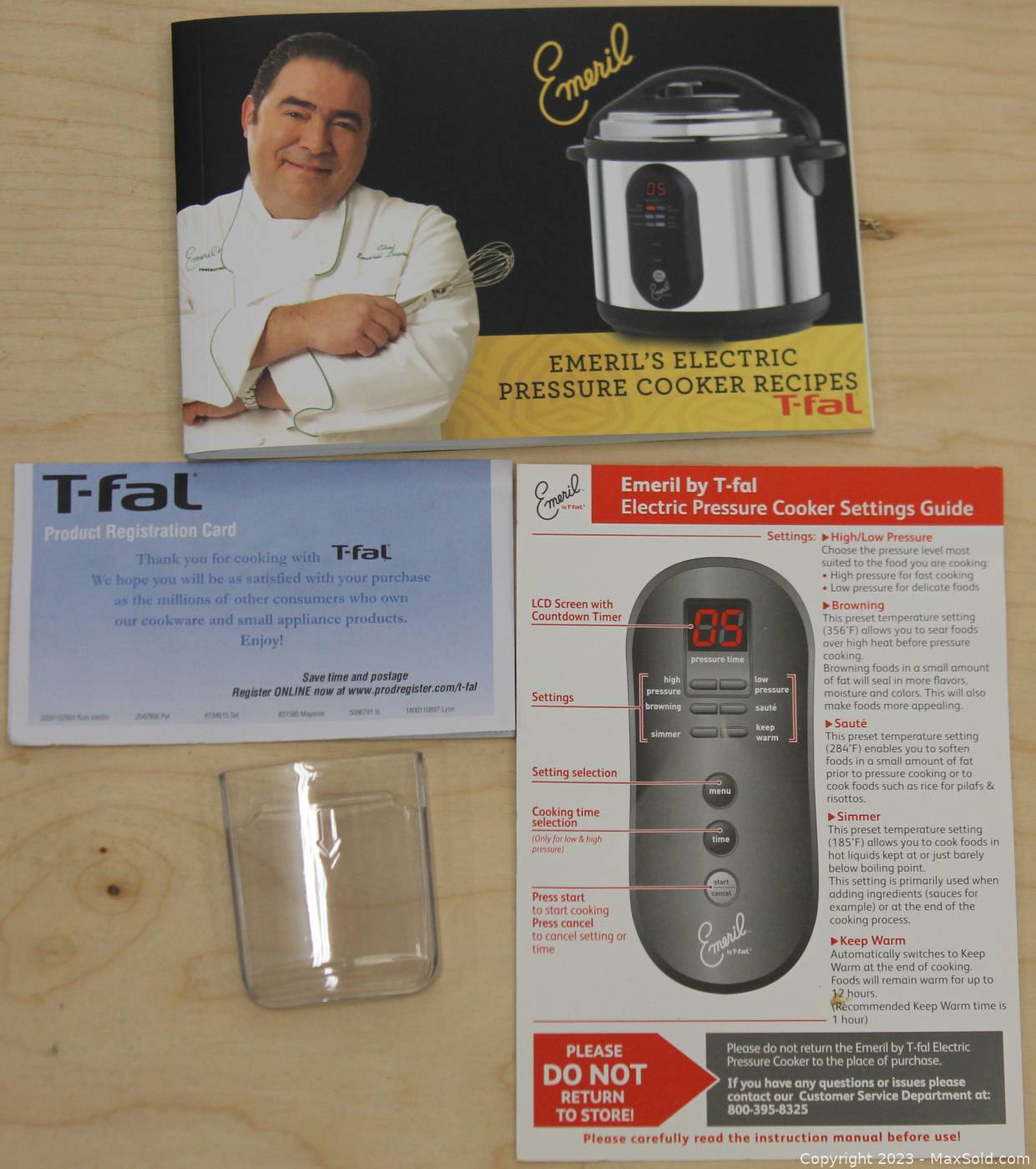 Sold at Auction: T-Fal Emeril Electric Pressure Cooker