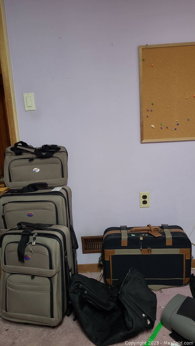 Canvas cheap luggage set