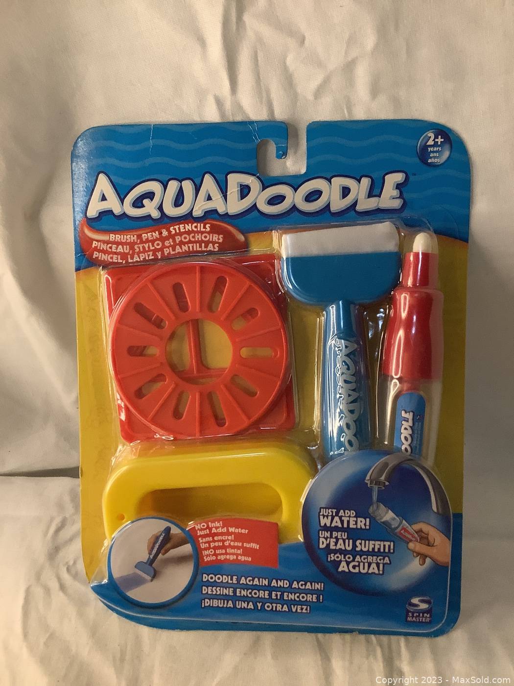 AquaDoodle Brush, pen, and stencils with bonus spill-proof cup