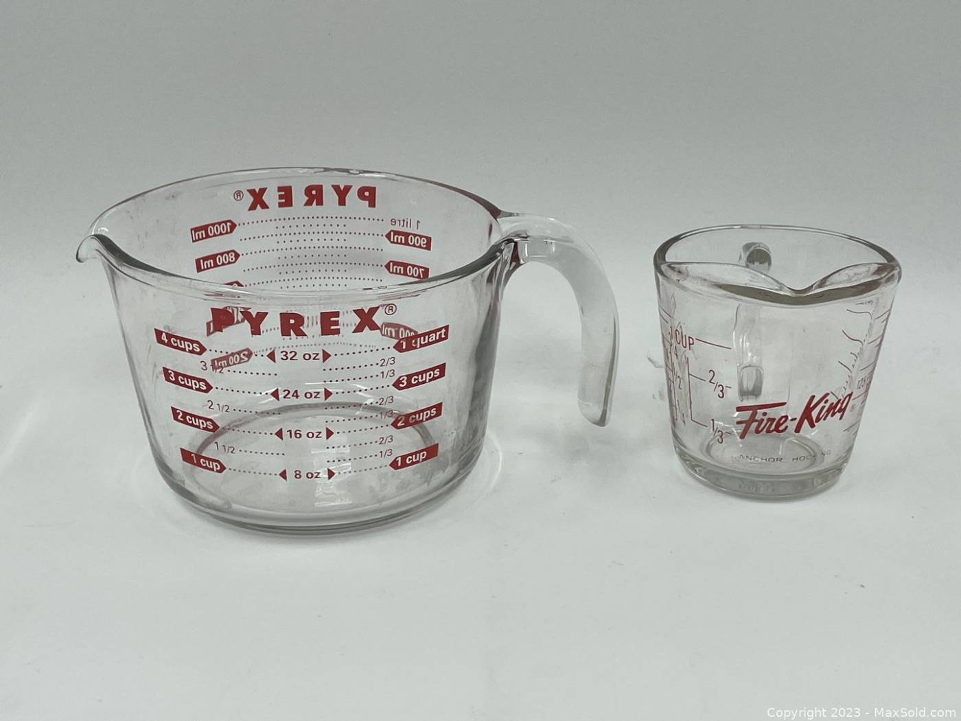 Sold at Auction: PYREX MEASURING CUP