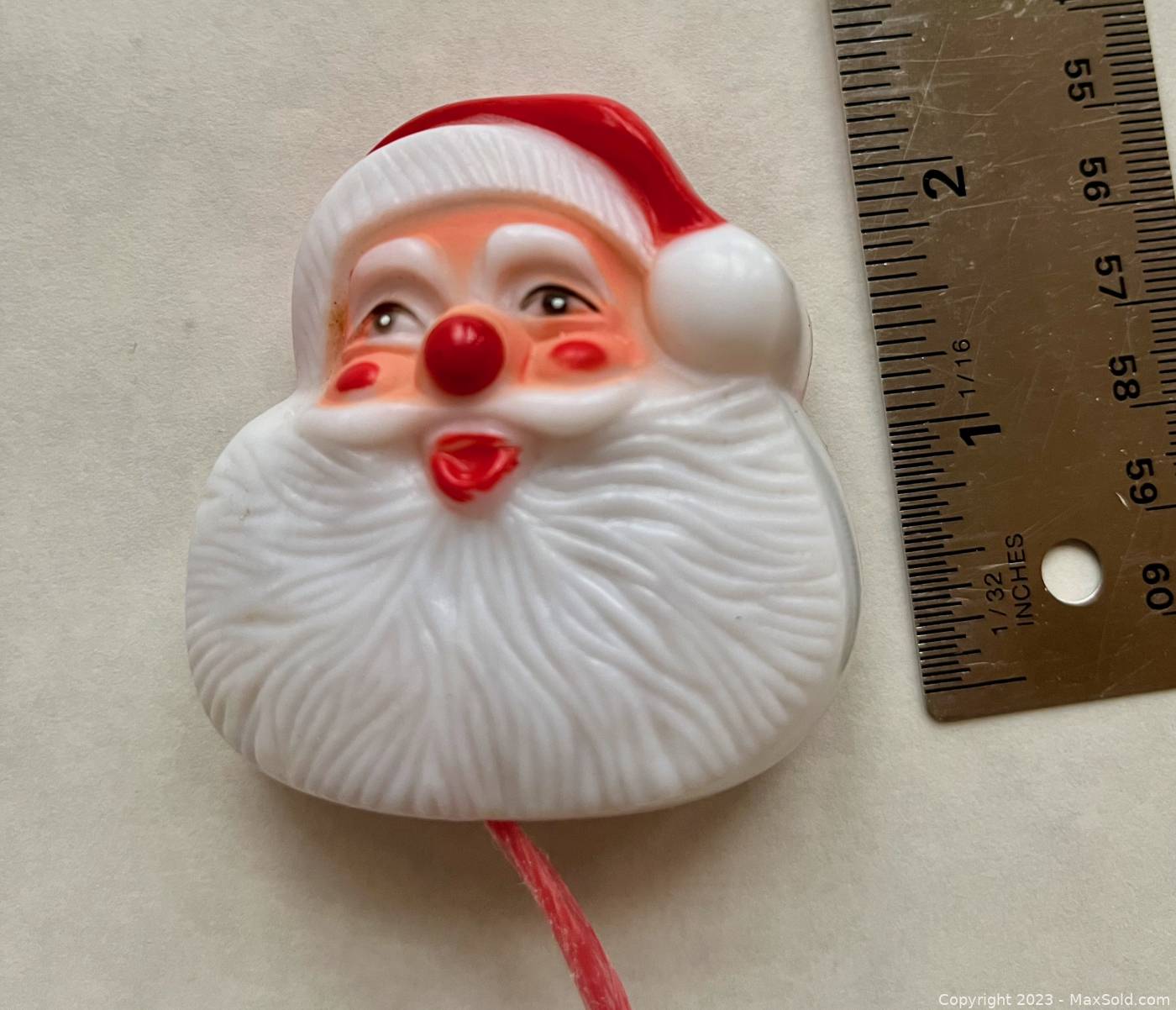 Vintage santa pin with light up nose online