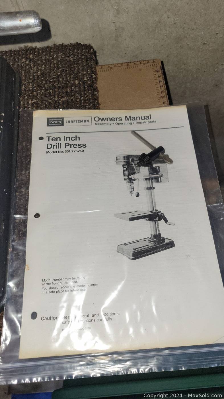 Craftsman 10 inch drill press hot sale