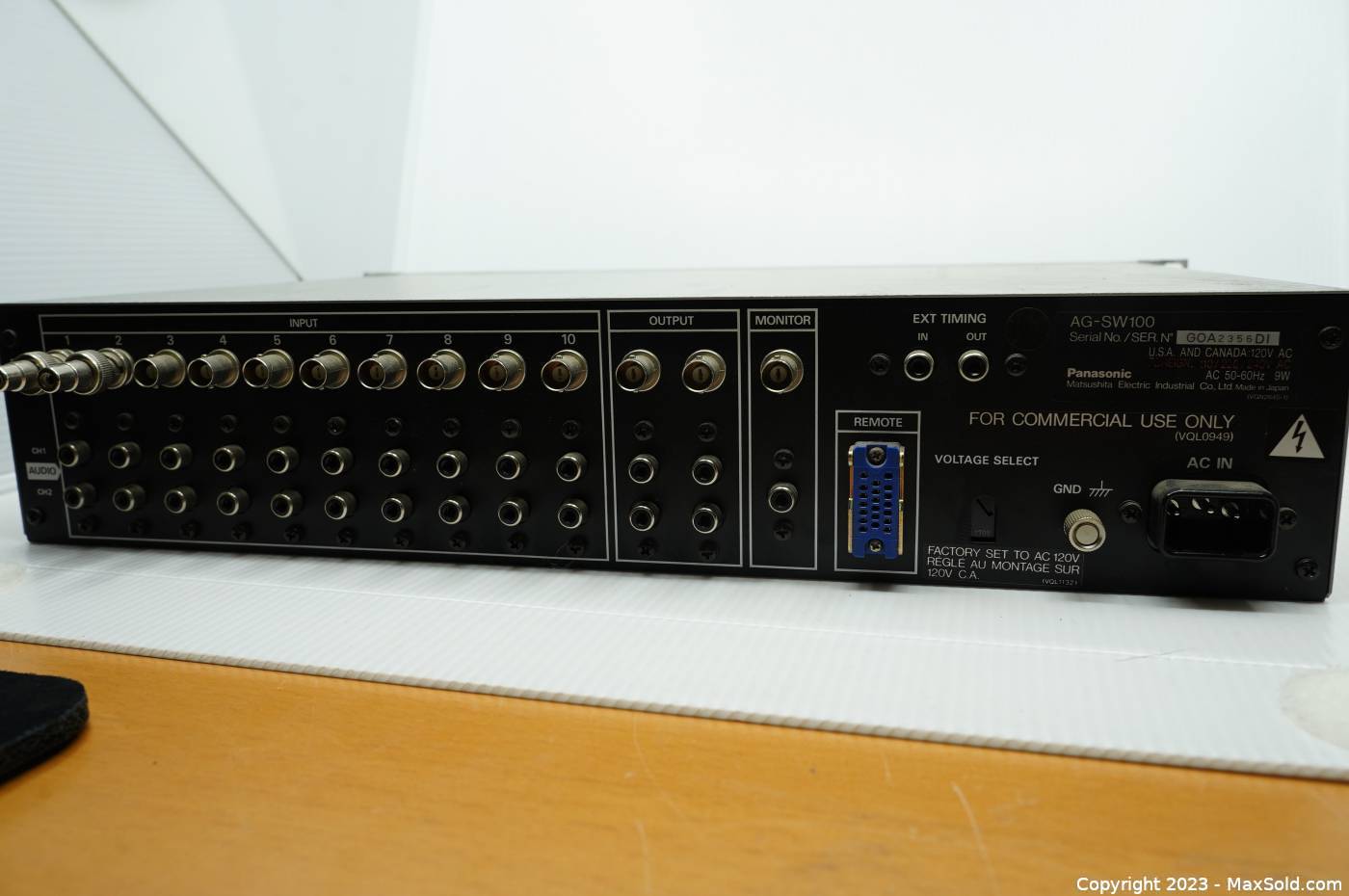Panasonic 10chマトリクススイッチャー AG-SW100 A/V Switcher 