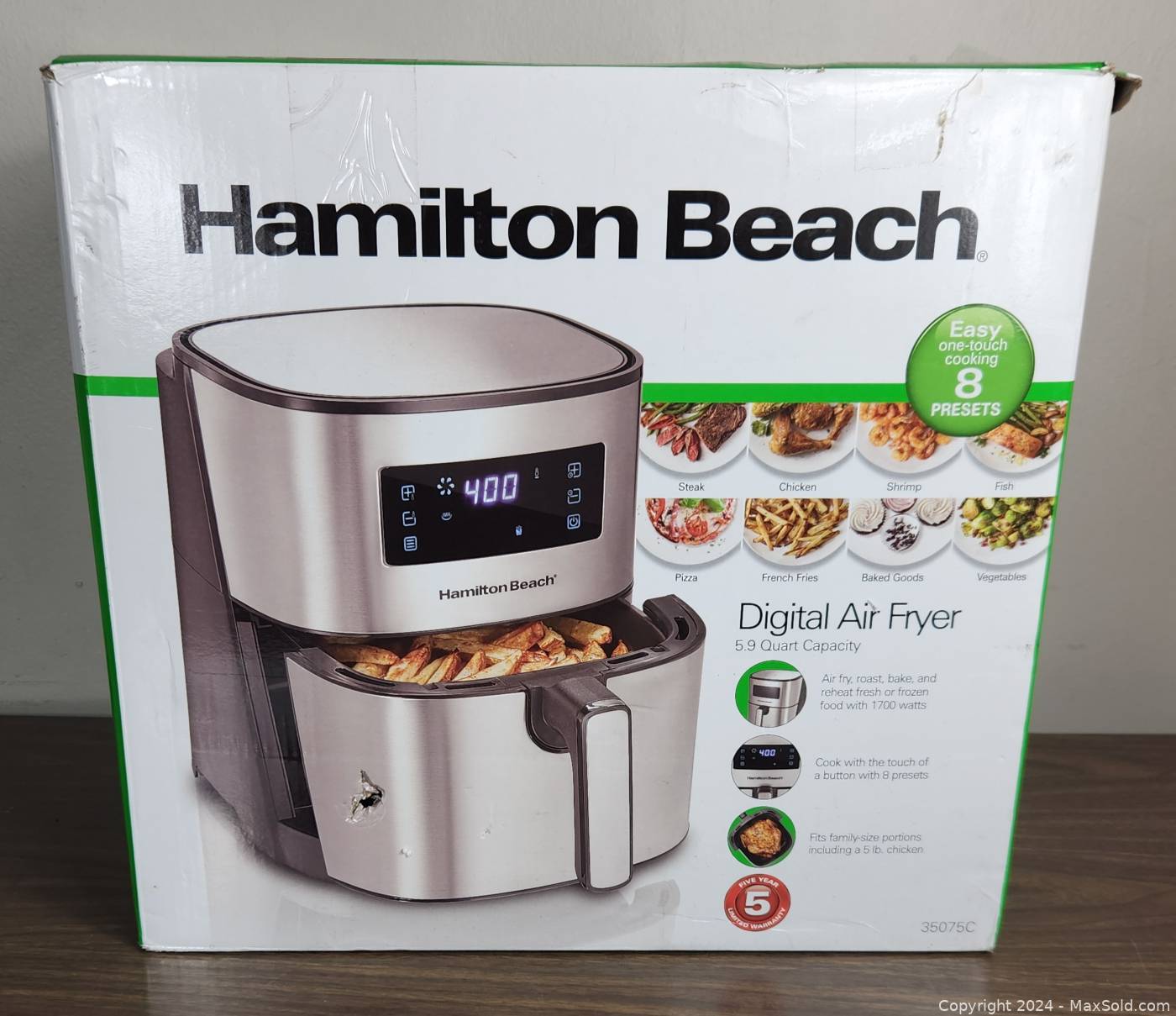 Sold at Auction: HAMILTON BEACH PROGRAMMABLE COFFEE MAKER 12 CUP CAPACITY-  NEW IN BOX