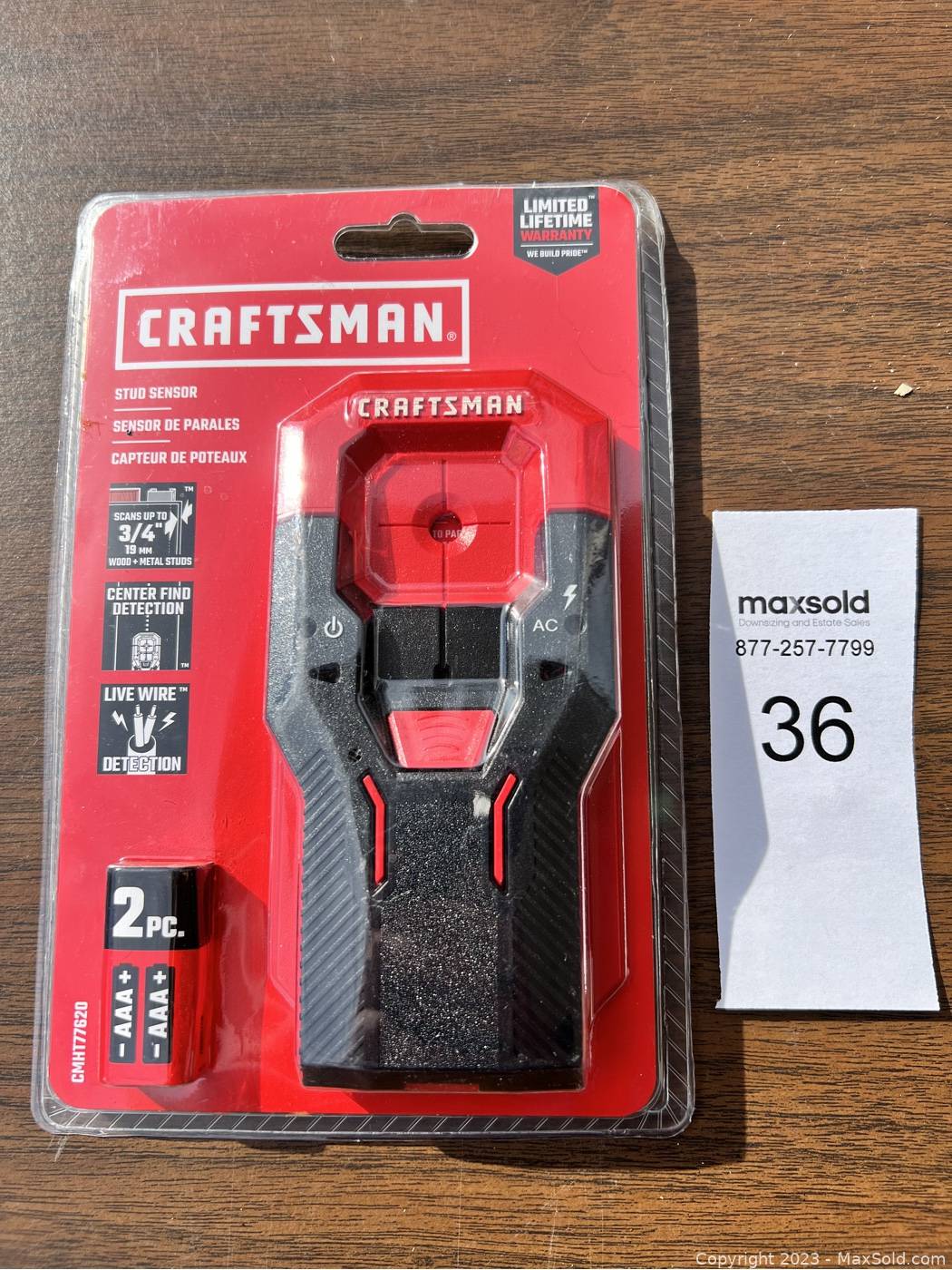 Craftsman 3/4 Depth Stud Finder - CMHT77620