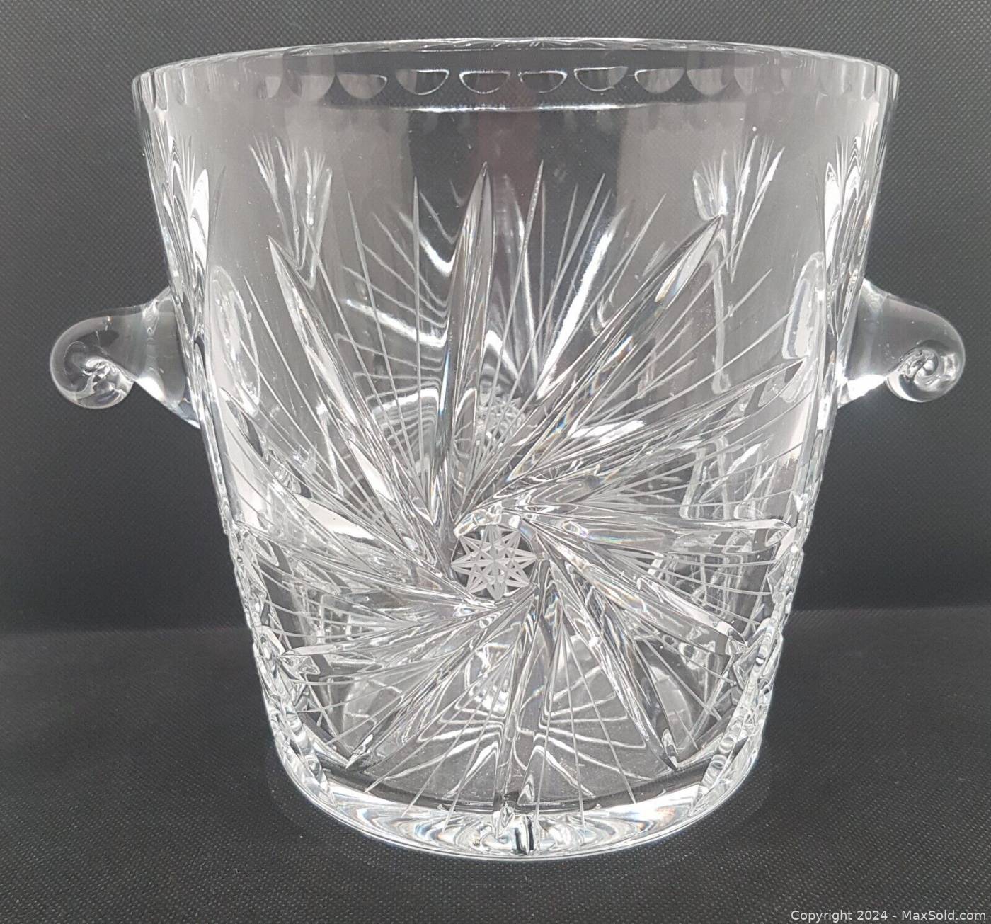 Antique crystal ice shop bucket