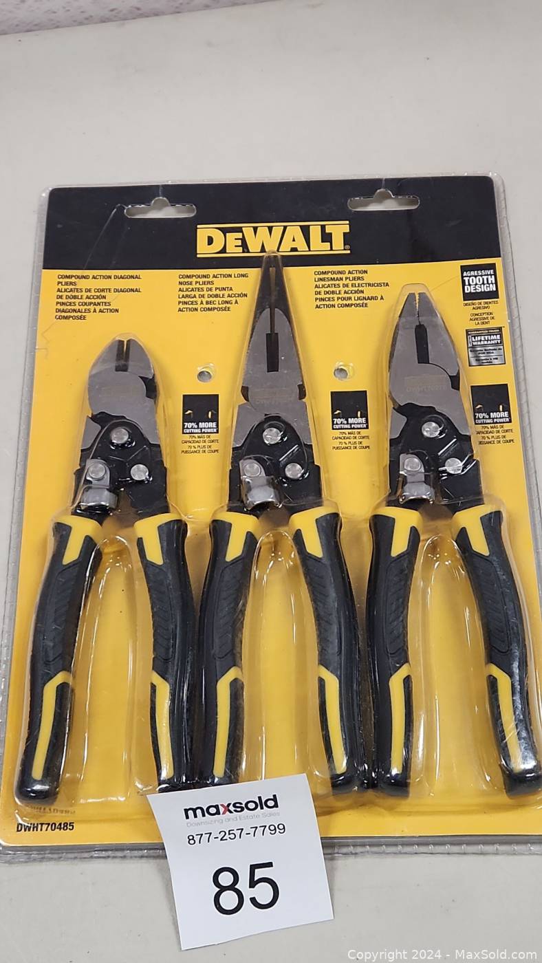 Dewalt compound action long 2024 nose pliers