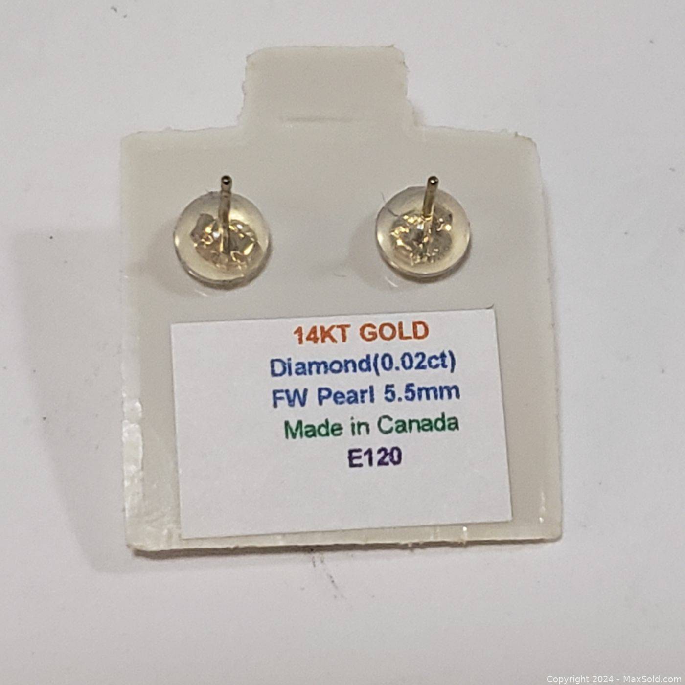  Diamond2Deal Aretes colgantes Madi K de oro amarillo