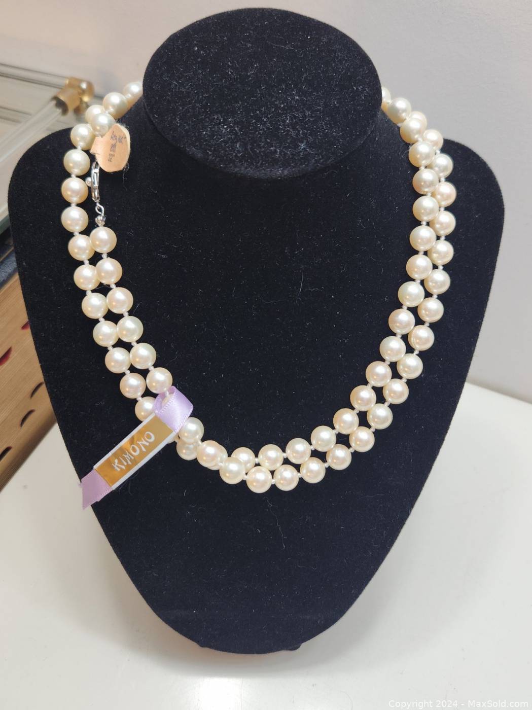 Kimono deals pearls necklace