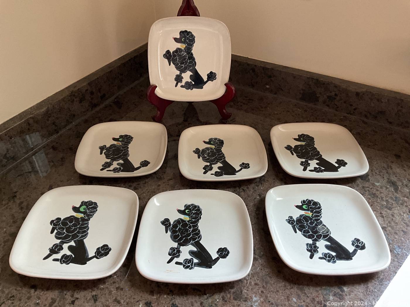 Poodle plates hot sale