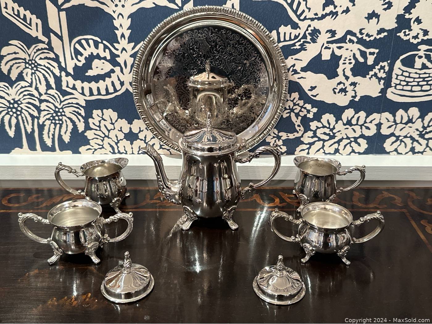 Child's silver 2024 plated tea set