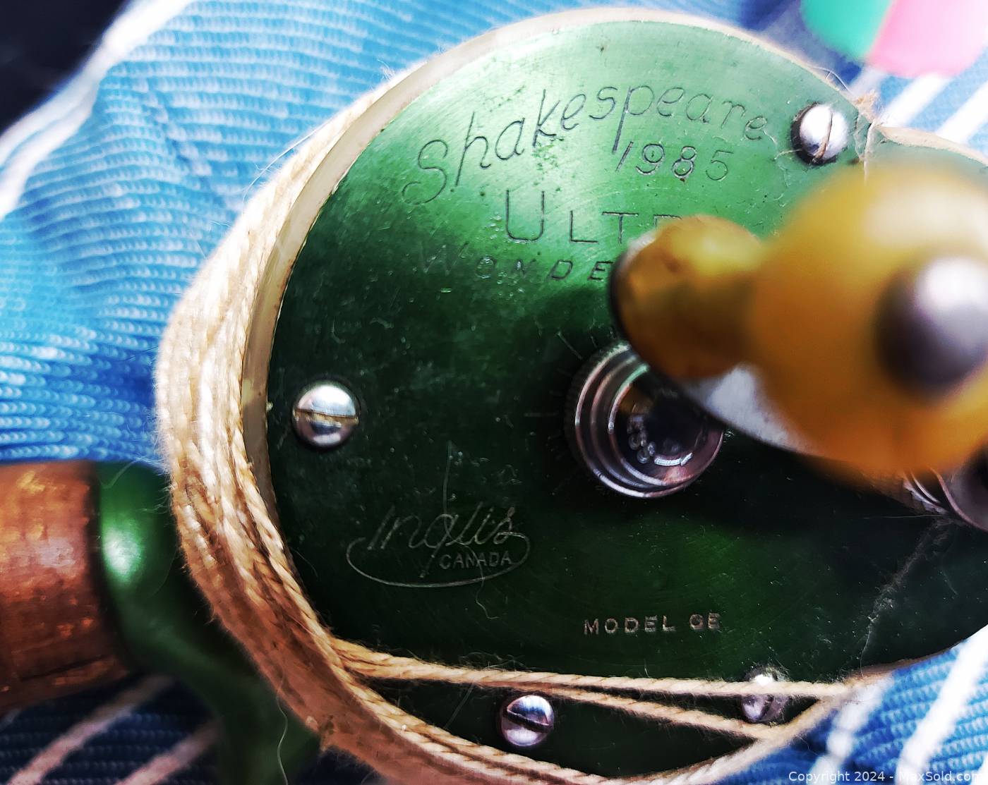 1985 Shakespeare Ultra WondeReel Steel Fishing Pole with Case