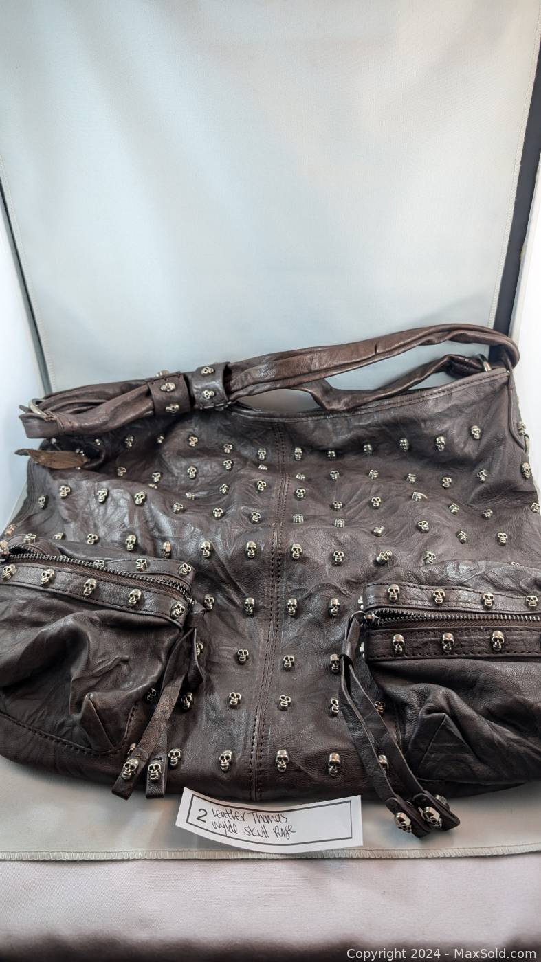 Leather Thomas Wylde Skull Purse | Maxsold