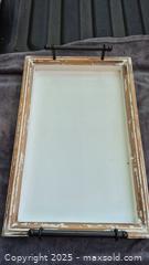 MaxSold Auction: 2 Decorative Wooden Trays - Coppell (Texas, USA) SELLER MANAGED Downsizing Online Auction - Parker Drive