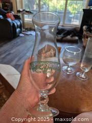 MaxSold Auction: Pat O&#39;Brien&#39;s New Orleans Hurricane Cocktail Glasses, Set of 3 - Coppell (Texas, USA) SELLER MANAGED Downsizing Online Auction - Parker Drive