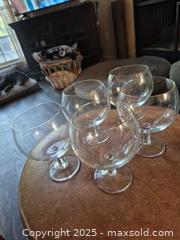 MaxSold Auction: Unbranded Clear Glass Brandy Snifters/Goblets, Set of 5, 12 oz - Coppell (Texas, USA) SELLER MANAGED Downsizing Online Auction - Parker Drive
