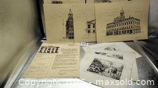 MaxSold Auction: Vintage Toronto Sketches/ Old Prints - Mississauga (Ontario, Canada) SELLER MANAGED Downsizing Online Auction - Goldenbrook Drive