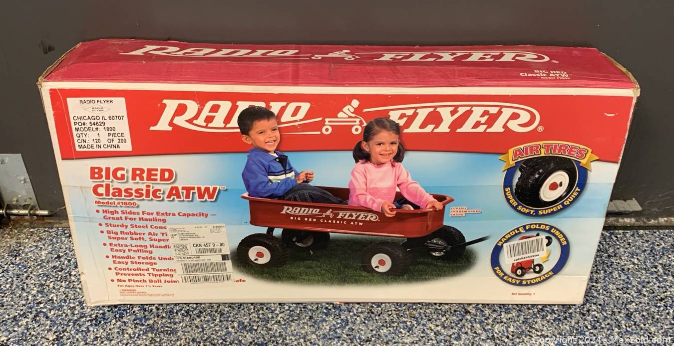 Radio Flyer Big Red Classic ATW Wagon Model 1800 New in Box