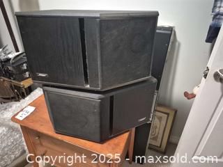 MaxSold Auction: Bose 4.2 “Stereo Everywhere” Passive Bookshelf Speakers (Pair) - Kingston (Ontario, Canada) SELLER MANAGED Downsizing Online Auction - Canniff Place