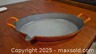 MaxSold Auction: DRU 31 Orange Cast Iron Enamelware - Kingston (Ontario, Canada) SELLER MANAGED Downsizing Online Auction - Canniff Place