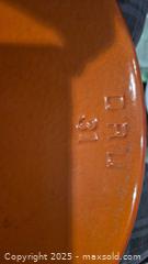 MaxSold Auction: DRU 31 Orange Cast Iron Enamelware - Kingston (Ontario, Canada) SELLER MANAGED Downsizing Online Auction - Canniff Place