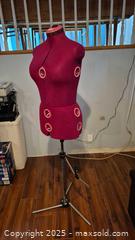 MaxSold Auction: Large Adjustable Dress Form Mannequin, Deep Pink/Purple - Kingston (Ontario, Canada) SELLER MANAGED Downsizing Online Auction - Canniff Place