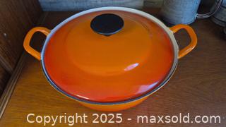 MaxSold Auction: Le Creuset 24 cm Round Dutch Oven, Enameled Cast Iron, France - Kingston (Ontario, Canada) SELLER MANAGED Downsizing Online Auction - Canniff Place