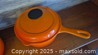 MaxSold Auction: Le Creuset Enameled Cast Iron Round Pot #20, 20 cm, Flame - Kingston (Ontario, Canada) SELLER MANAGED Downsizing Online Auction - Canniff Place