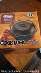 MaxSold Auction: Lodge 5 QT Cast Iron Dutch Oven with Lid and Original Box - Kingston (Ontario, Canada) SELLER MANAGED Downsizing Online Auction - Canniff Place