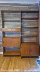 MaxSold Auction: Mid-Century Modern Teak Veneer Modular 2-Bay Wall Unit/Bookcase - Kingston (Ontario, Canada) SELLER MANAGED Downsizing Online Auction - Canniff Place