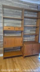 MaxSold Auction: Mid-Century Modern Teak Veneer Modular 2-Bay Wall Unit/Bookcase - Kingston (Ontario, Canada) SELLER MANAGED Downsizing Online Auction - Canniff Place