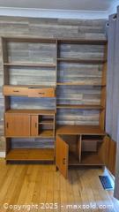 MaxSold Auction: Mid-Century Modern Teak Veneer Modular 2-Bay Wall Unit/Bookcase - Kingston (Ontario, Canada) SELLER MANAGED Downsizing Online Auction - Canniff Place