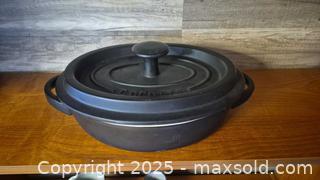 MaxSold Auction: Staub Enameled Cast Iron Braiser, 3–4 qt, Black/Cream, Lid - Kingston (Ontario, Canada) SELLER MANAGED Downsizing Online Auction - Canniff Place