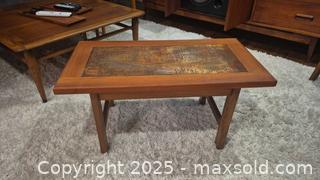 MaxSold Auction: Vintage Scandinavian Copper Inlay Teak Coffee Table, Brutalist - Kingston (Ontario, Canada) SELLER MANAGED Downsizing Online Auction - Canniff Place