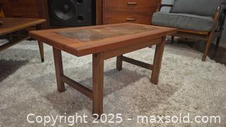 MaxSold Auction: Vintage Scandinavian Copper Inlay Teak Coffee Table, Brutalist - Kingston (Ontario, Canada) SELLER MANAGED Downsizing Online Auction - Canniff Place
