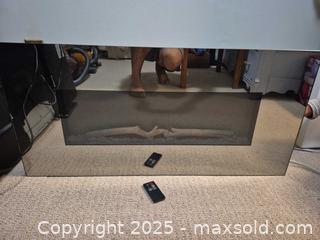 MaxSold Auction: Wall-Mount Electric  heating Fireplace, Linear Glass Front, 36 in,  multi color option  - Kingston (Ontario, Canada) SELLER MANAGED Downsizing Online Auction - Canniff Place