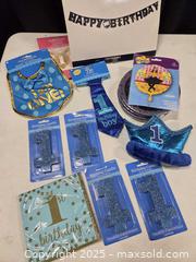 MaxSold Auction: Blue birthday party supplies - Toronto (Ontario, Canada) SELLER MANAGED Downsizing Online Auction - Carlingview Drive