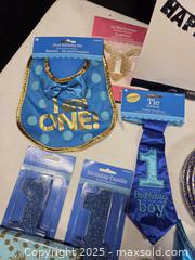 MaxSold Auction: Blue birthday party supplies - Toronto (Ontario, Canada) SELLER MANAGED Downsizing Online Auction - Carlingview Drive