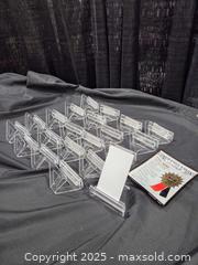 MaxSold Auction: Card stands &#38; funny glass tray  - Toronto (Ontario, Canada) SELLER MANAGED Downsizing Online Auction - Carlingview Drive